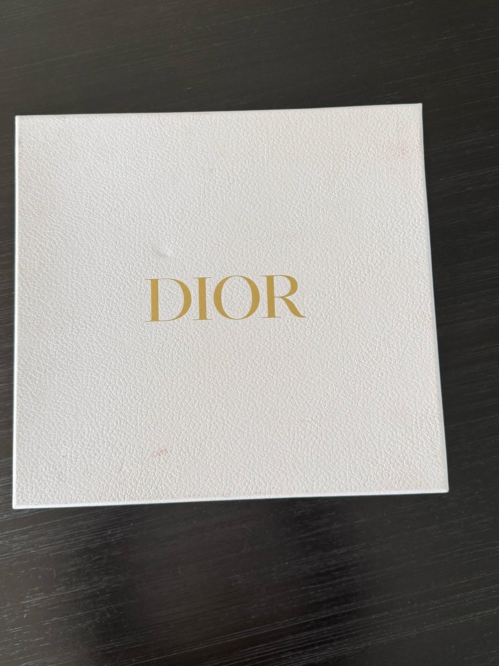 Dior Gold-Logo White Presentation Box